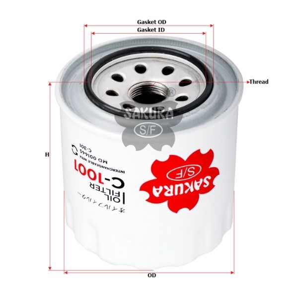 Filtro de Aceite C1001 - Imagen 2